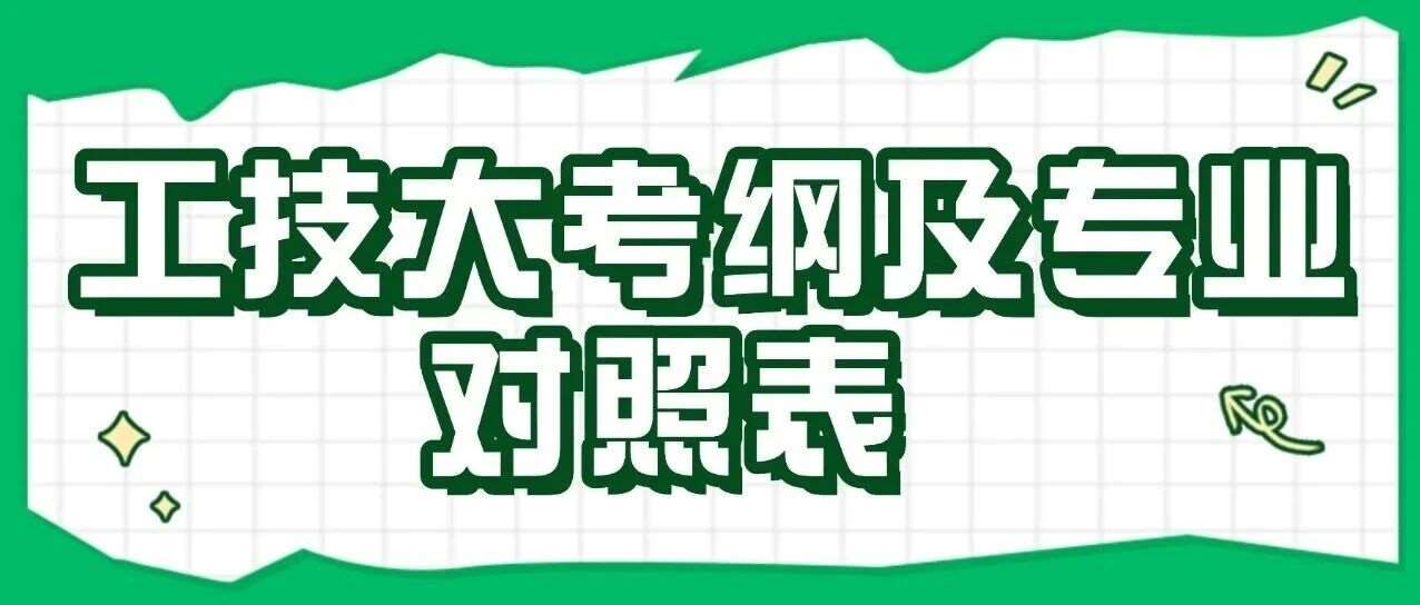 上海工程技术大学2026年专升本招生专业大类对照表及考试大纲发布！无变化！